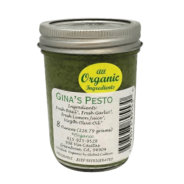 La Gina Basil Pesto glass jar
