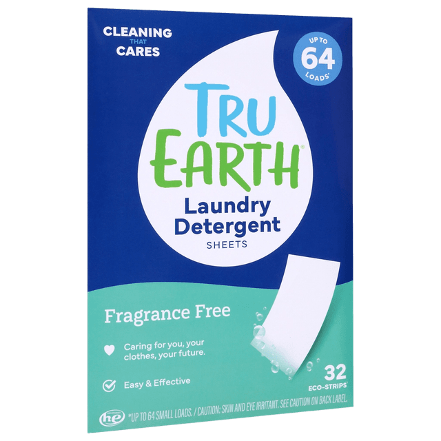 Tru Earth Laundry Detergent Eco-Strips Ultra Concentrated Fragrance Free