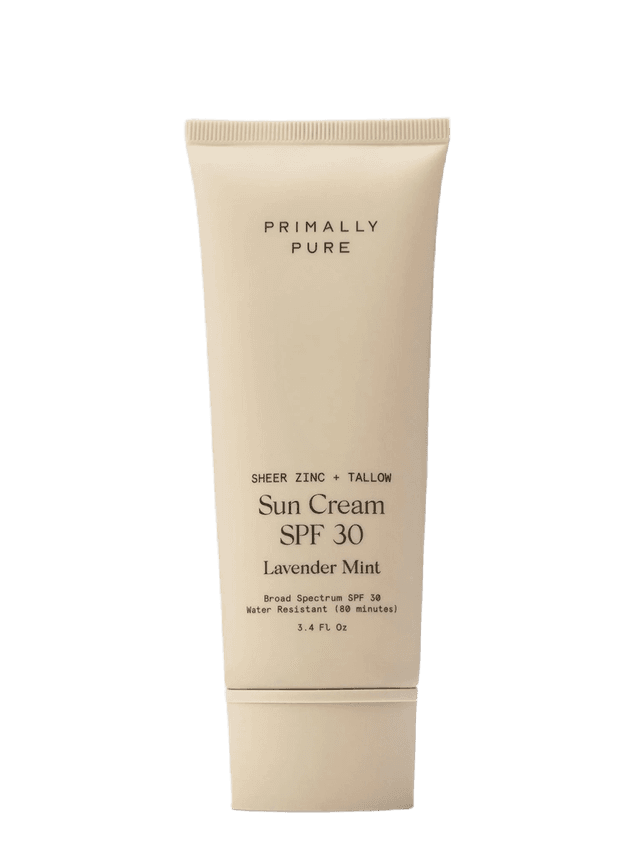 Primally Pure Sun Cream SPF 30 Lavender Mint tube