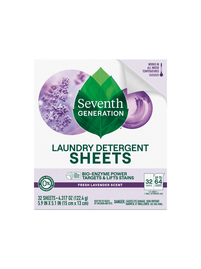 Seventh Generation Laundry Detergent Sheets Fresh Lavender Scent