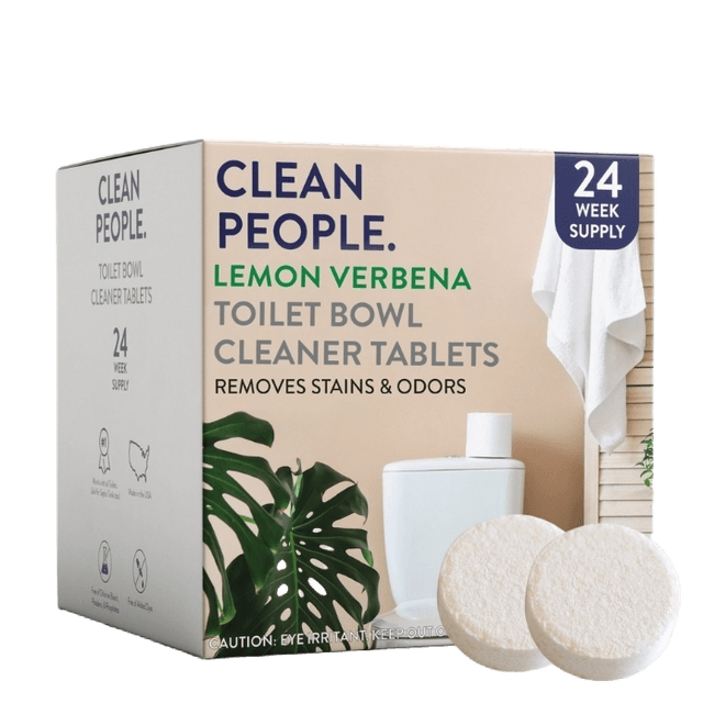 Clean People Toilet Bowl Cleaner Tablets Lemon Verbena