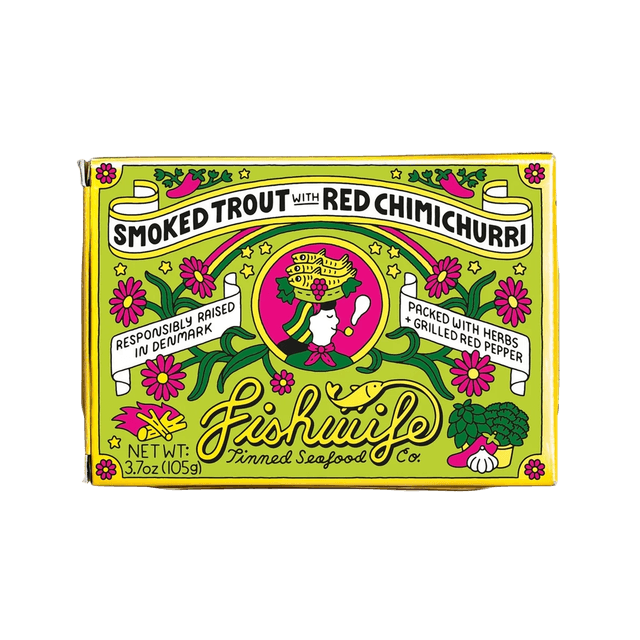 Fishwife Smoked Trout with Red Chimichurri