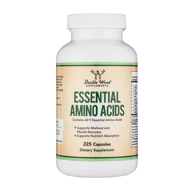 Double Wood Supplements Essential Amino Acids Plastic Bottle