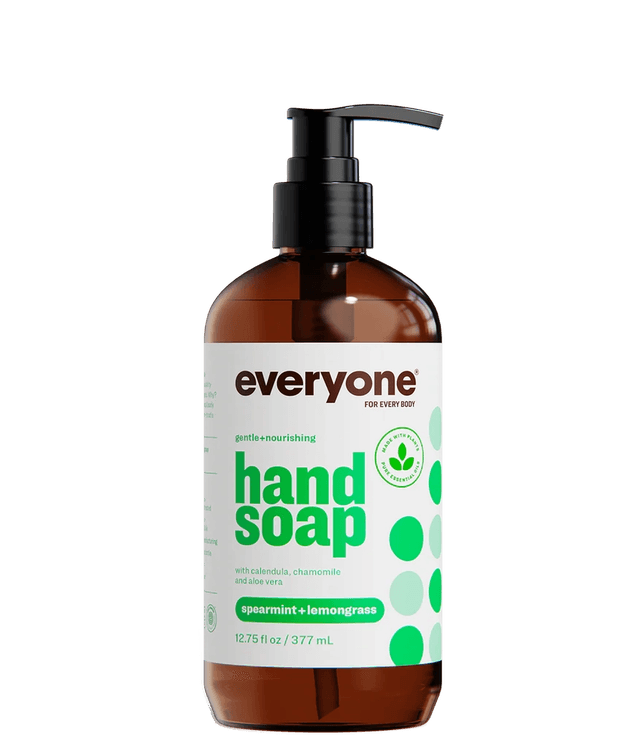 everyone hand soap spearmint lemongrass plastic bottle