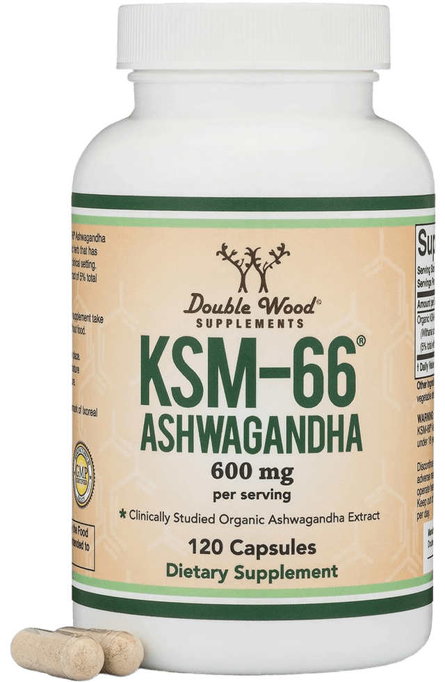 Double Wood Supplements KSM-66 Ashwagandha 600 mg
