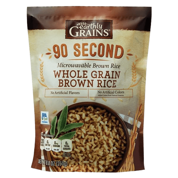 Earthly Grains Microwavable Brown Rice