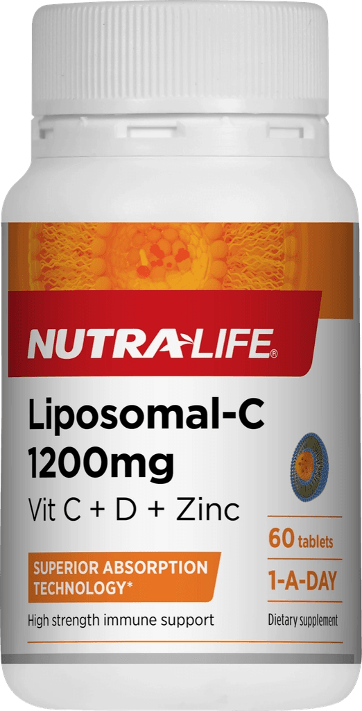 Nutra-Life Liposomal-C 1200mg Vit C + D + Zinc