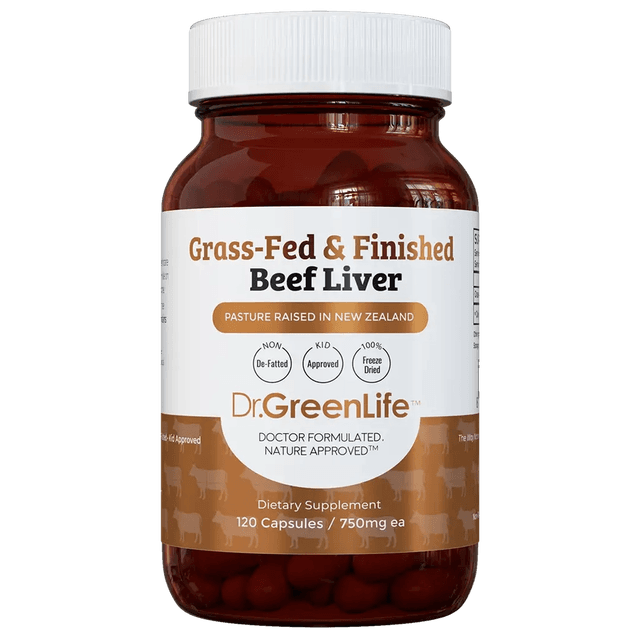 Dr.GreenLife Grass-Fed & Finished Beef Liver Capsules