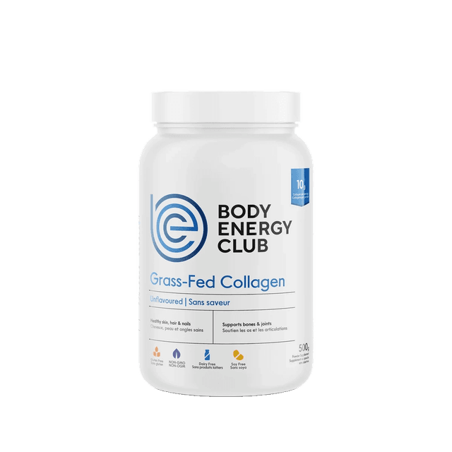Body Energy Club Grass-Fed Collagen powder container