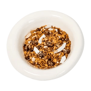 Burnt fig and almond baked muesli