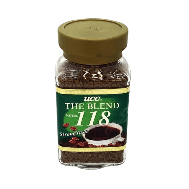 UCC The Blend 118 Bold Taste coffee glass bottle
