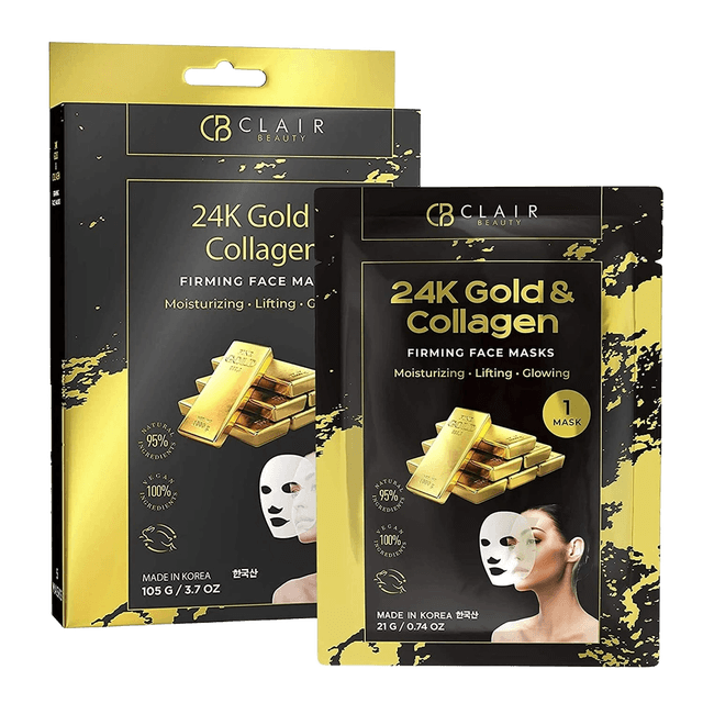 CB CLINICALS 24K Gold Collagen Firming Face Mask