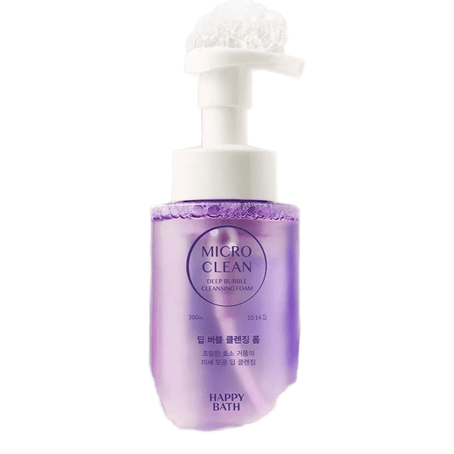 MICRO CLEAN Deep Bubble Cleansing Foam plastic bottle