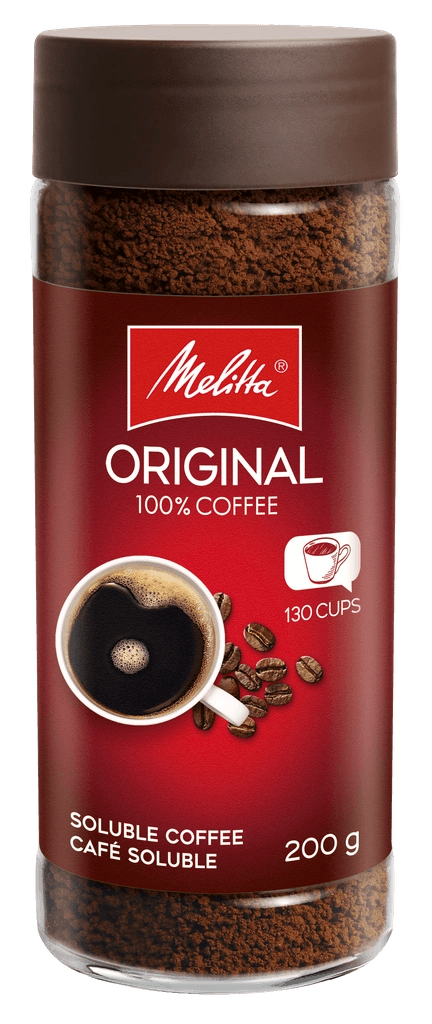 Melitta Instant Coffee glass bottle