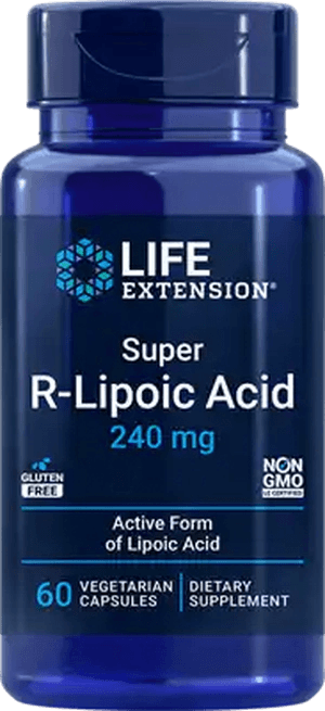 Life Extension Super R-Lipoic Acid Non-GMO Gluten-Free Vegetarian