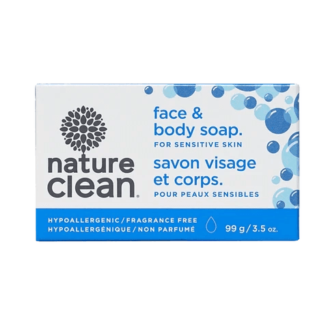 Nature Clean Face & Body Soap Hypoallergenic Fragrance Free