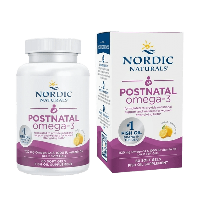 Nordic Naturals Postnatal Omega-3 Softgels 1120 Mg Positive Mood