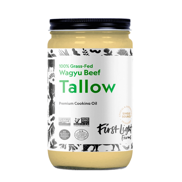 FirstLight Farms 100% Grass-Fed Wagyu Beef Tallow Premium Cooking Oil