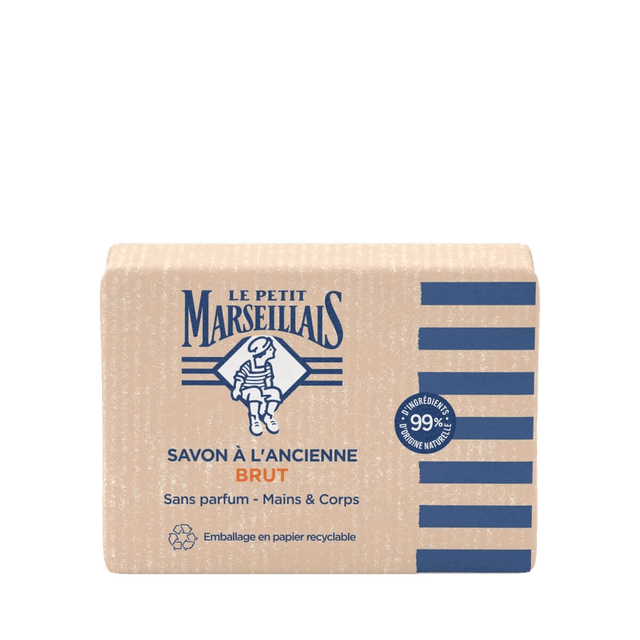 Le Petit Marseillais Savon à l'Ancienne Brut Sans Parfum