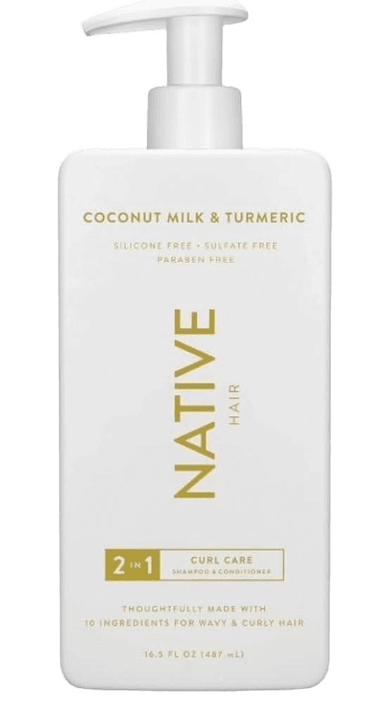 Native Native Curls Care 2in1 Shampoo and Conditioner Coconut Milk & Tumeric