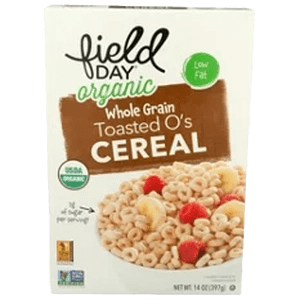 Field Day Organic Whole Grain Toasted O's Cereal