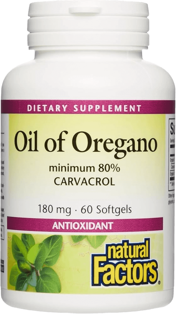 Natural Factors Oil of Oregano Immune Support Softgels