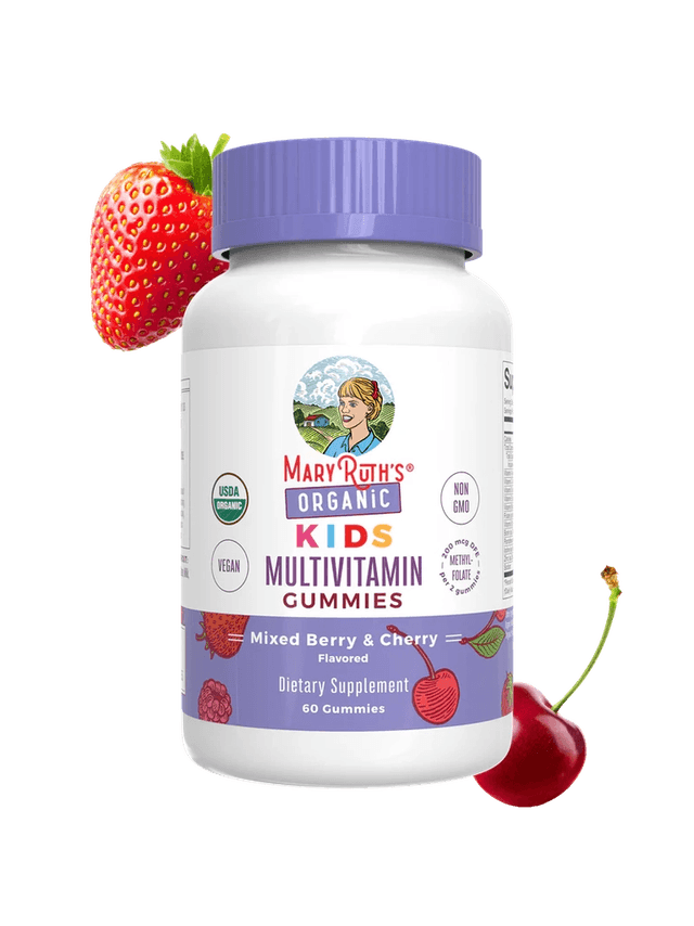 Mary Ruth's Organic Kids Multivitamin Gummies Mixed Berry & Cherry