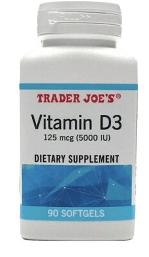 Trader Joe's Vitamin D3 125 mcg (5000 IU)