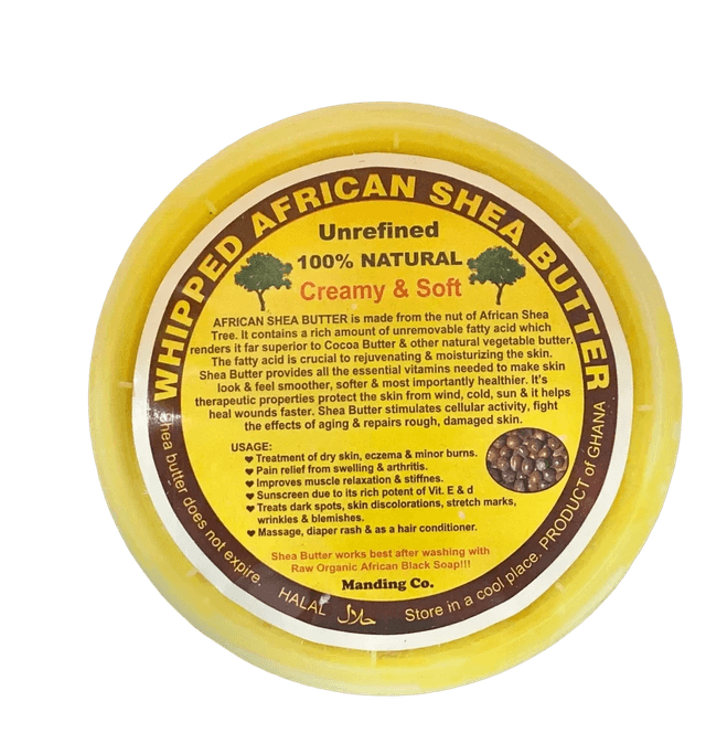 Manding Co. Whipped African Shea Butter Unrefined 100% Natural Creamy & Soft