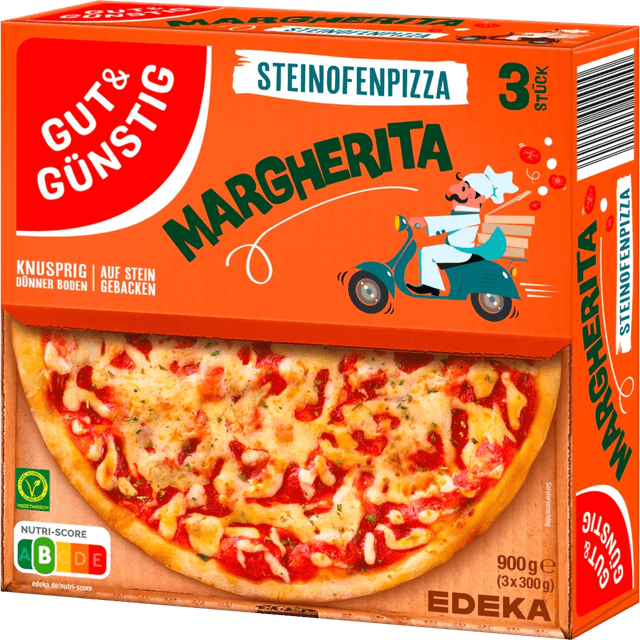 Edeka,Gut & Günstig Margherita Steinofenpizza