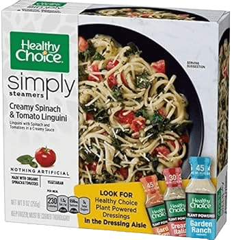 Healthy Choice Simply Steamers Creamy Spinach & Tomato Linguini