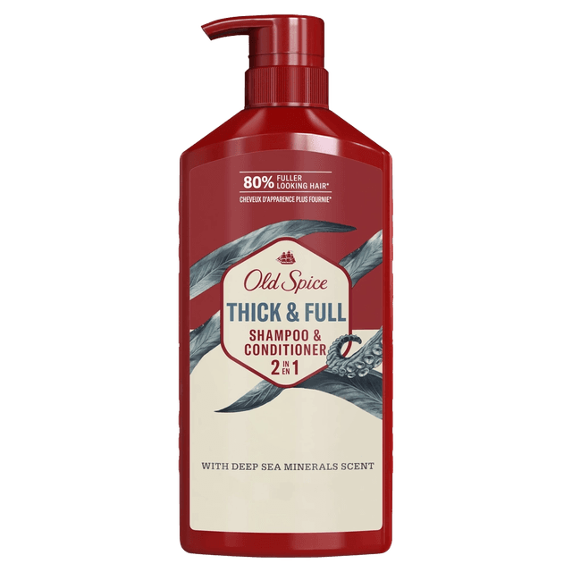 Old Spice Old Spice Mens 2 in 1 Shampoo and Conditioner for All Hair Types Timber