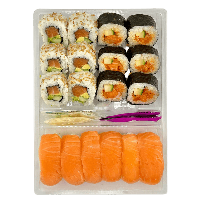 Snowfox Salmon Avocado Deluxe Sushi