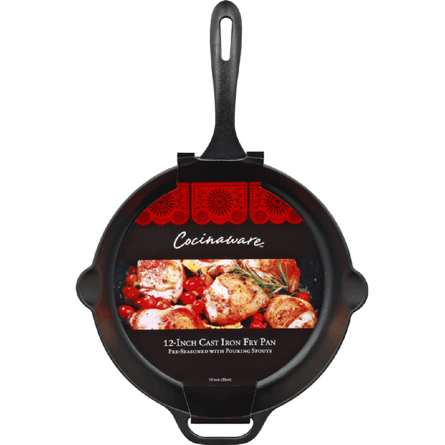 Cocinaware 12-Inch Cast Iron Fry Pan