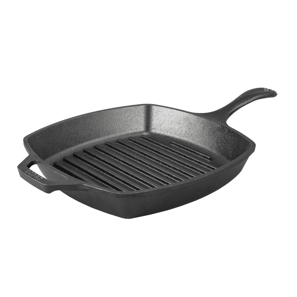 Lodge Seasoned Square Cast Iron Grill Pan cast iron