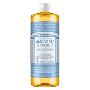 Dr. Bronner's 18-in-1 Hemp Baby Unscented Pure-Castile Soap