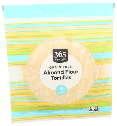 365 Whole Foods Market Almond Flour Tortillas Plastic Package