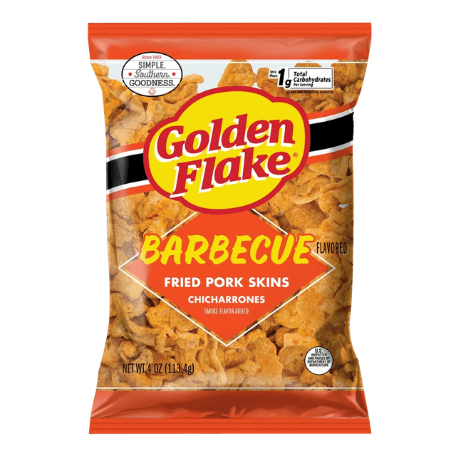 Fried pork rinds barbecue
