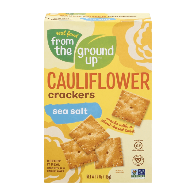 Real Food From The Ground Up Cauliflower Sea Salt Crackers