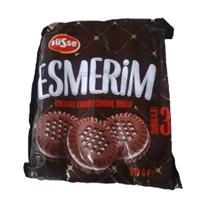 Süsse Esmerim KREMMALI KAKAO'LU SANDVİÇ BİSKÜVİ
