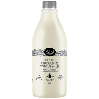Puhoi Valley Fresh Organic Milk Original plastic bottle