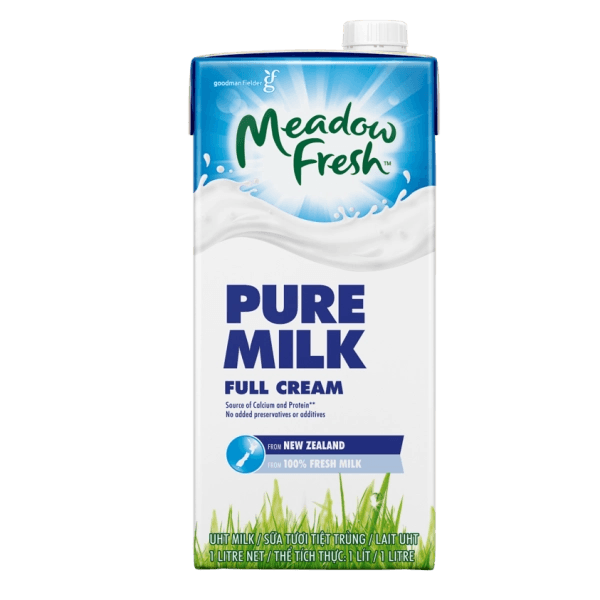 Meadow Fresh Pure Milk Full Cream carton