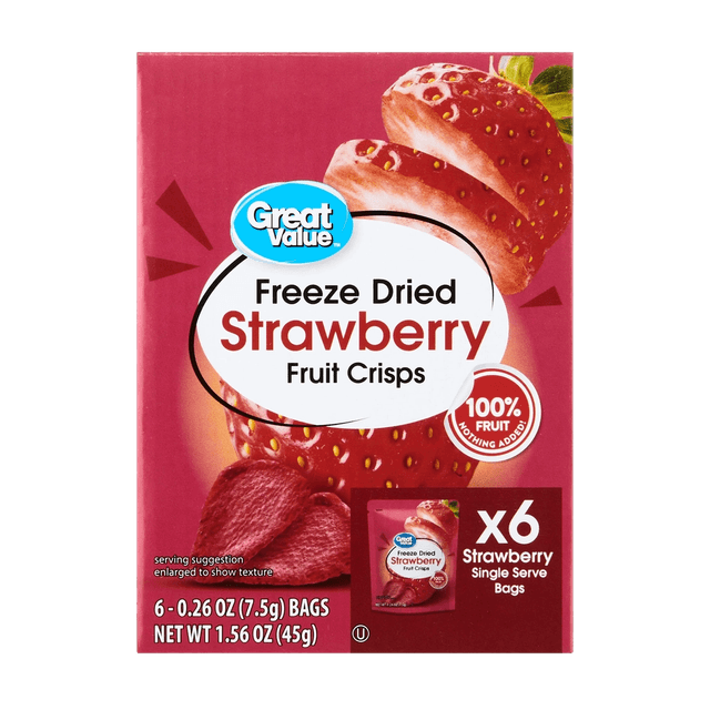 Great Value Strawberry Fruit Crisps