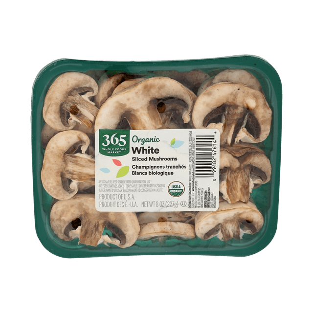 365 Whole Foods Market Organic White Sliced Mushrooms