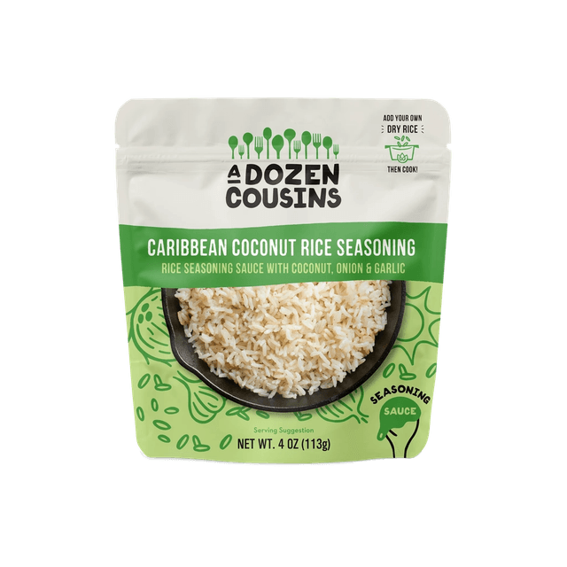 A Dozen Cousins Caribbean Coconut Rice Seasoning with Coconut, Onion & Garlic