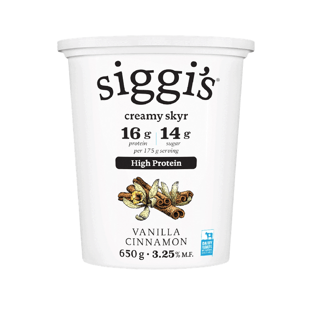 siggi's simple ingredient skyr vanilla cinnamon cup