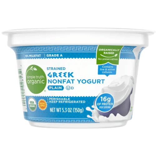 Simple Truth Organic Strained Greek Nonfat Yogurt Plain