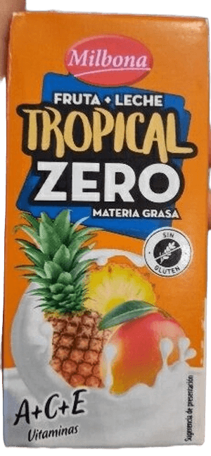 Milbona Bebida mixta de fruta y leche tropical zero