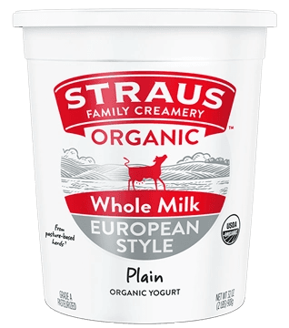 Straus Family Creamery Organic Whole Milk European Style Plain Organic Yogurt