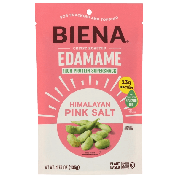 Biena Edamame Himalayan Pink Salt Crispy Roasted Bag